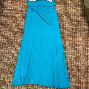 Turquoise Maxi Skirt Sz L- Boutique